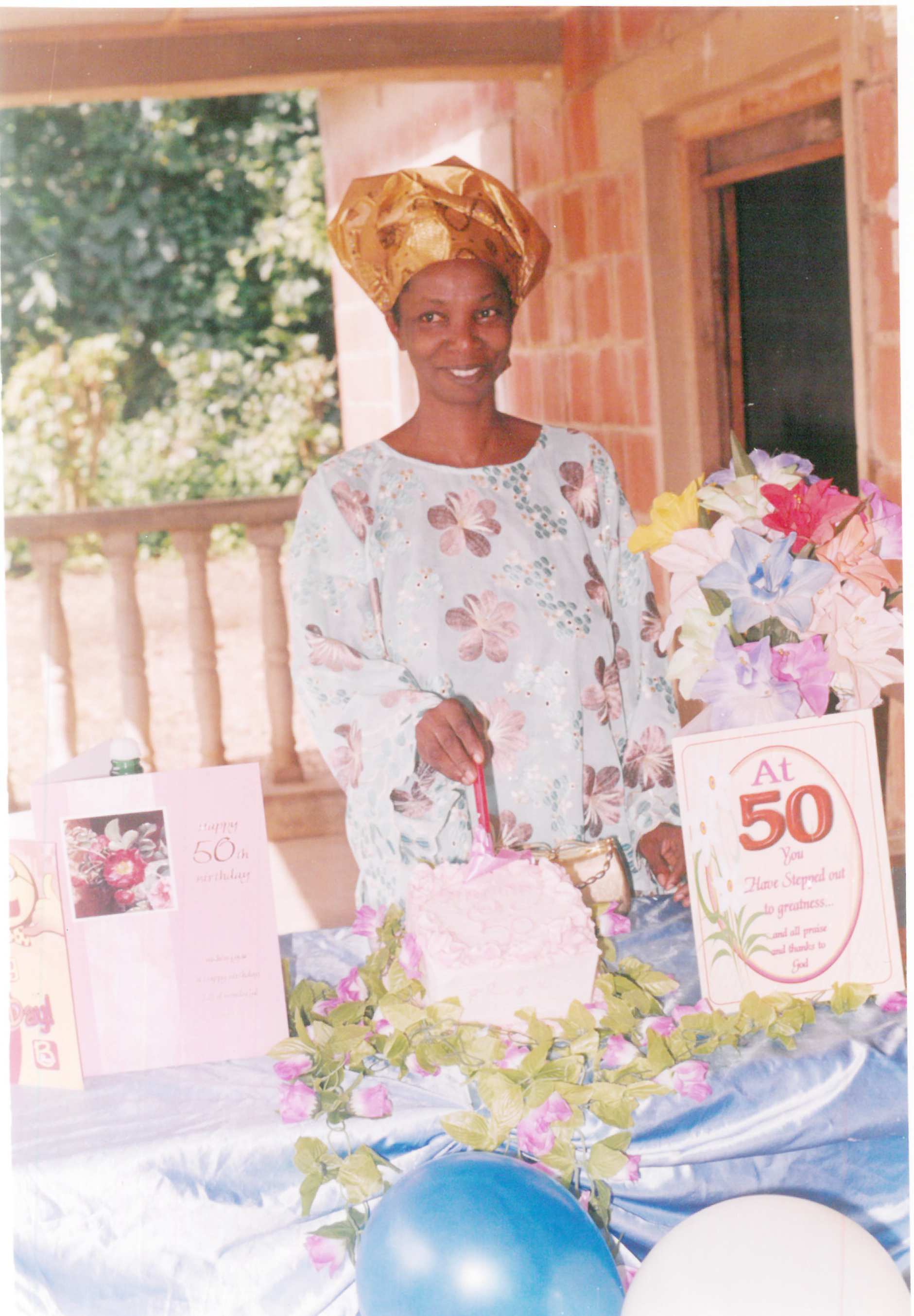 Mummy at her 50th birthday ceremony