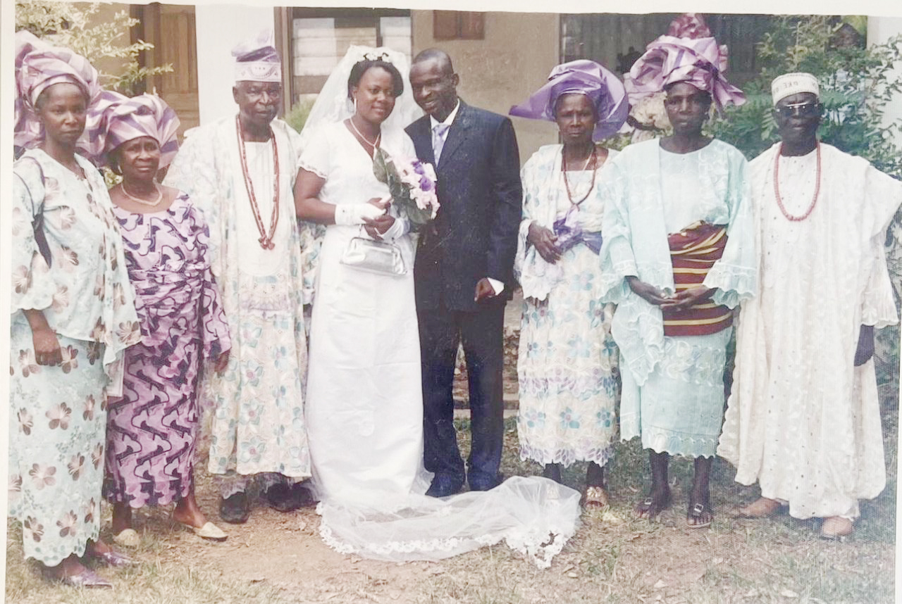 Mummy at the wedding ceremony of her younger brother