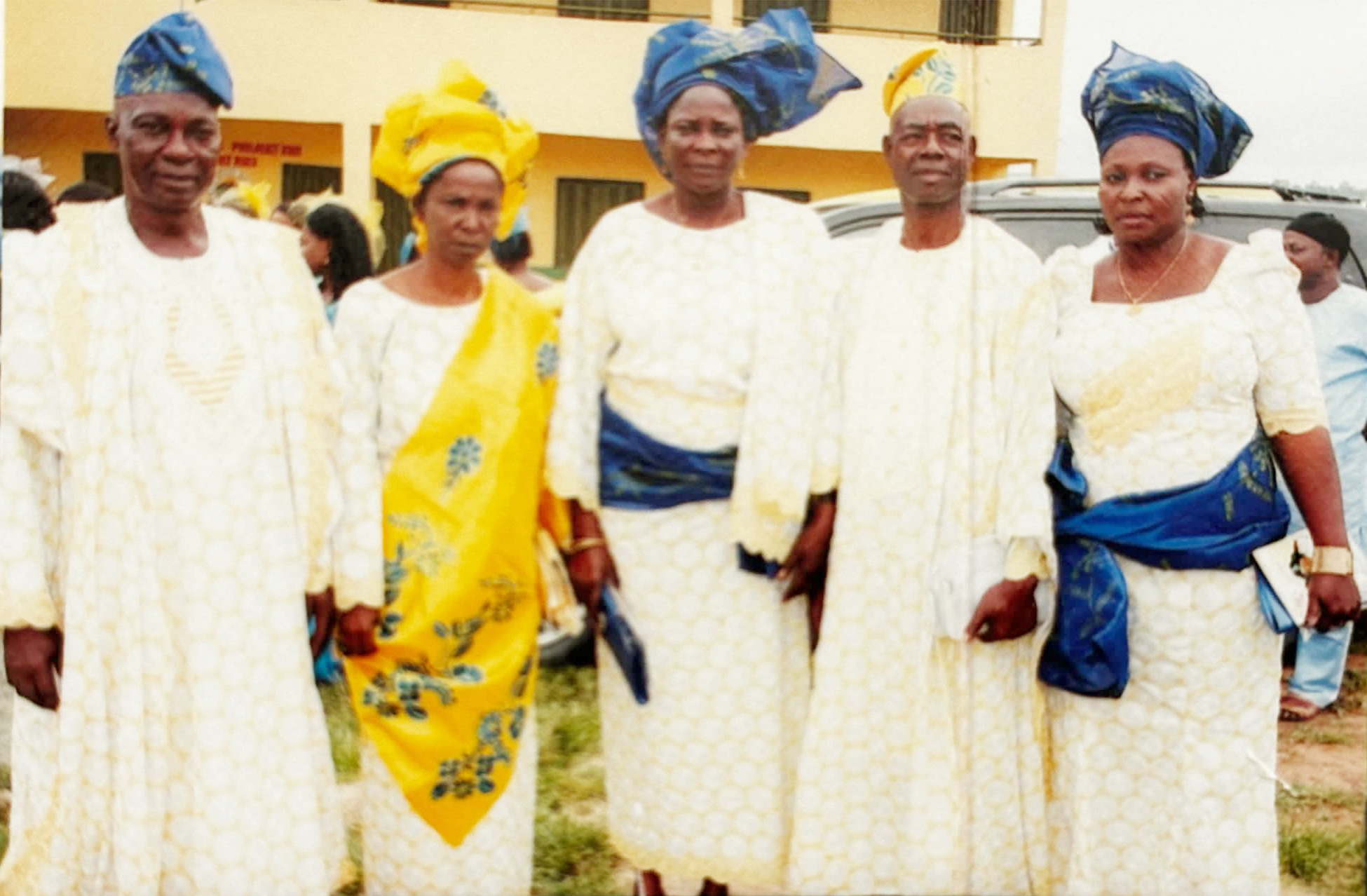 Mummy with her husband and in-laws at her daughter's engagement ceremony