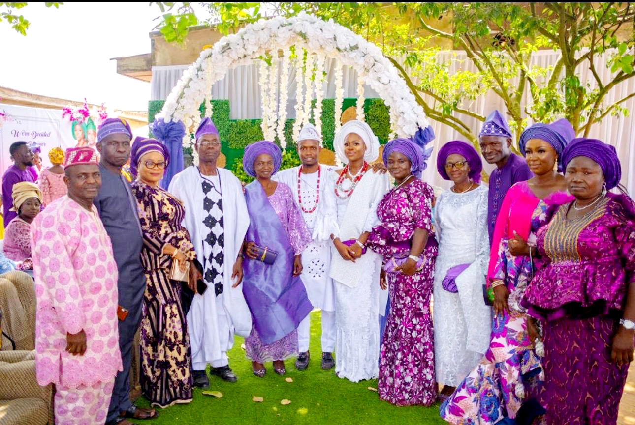 Mummy with her family at his son's engagement ceremony